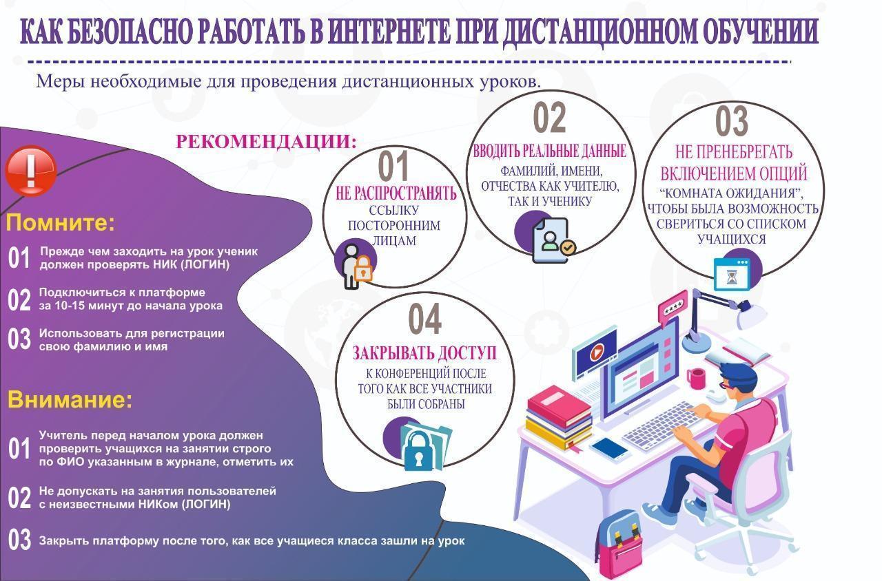 Как безопасно работать при дистанционном обучении